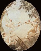 TIEPOLO, Giovanni Domenico Pulcinelle on the Tightrope Germany oil painting reproduction